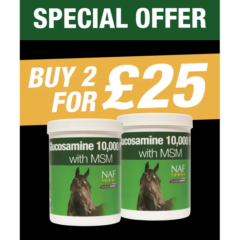 Special Offer NAF Glucosamine 10000 Plus with MSM 900g - x2 Tubs